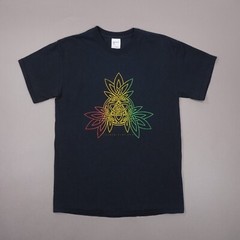 Sacred Leaf Marijuana is Medicine T Shirt Mens Medium Black Cotton Short Sleeve
