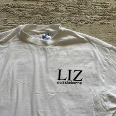Vintage 90s Liz Claiborne Clothing Brand Promo Tee Hanes Beefy Mens XL USA Made