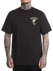 Sullen Men’s Dyem Shark Short Sleeve Standard T-shirt Tattoo Anchor Shark Tee