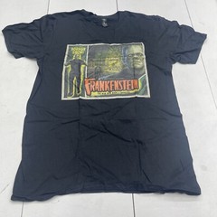 Anvil Lightweight Black Frankenstein Graphic T Shirt Unisex Adults Size Medium