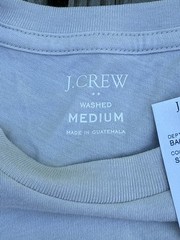 J.Crew Washed Short Sleeve T-Shirt Men’s Medium Light Beige Tan Cotton Blend NWT