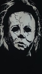 Halloween Michael Myers Mask Black T Shirt Men’s Size Large