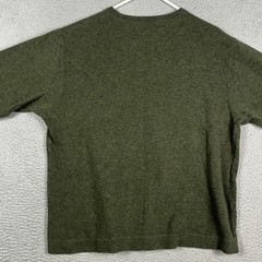 Gap T-Shirt Mens Large Olive Green Classic Fit Casual Crewneck Long Sleeve Tee