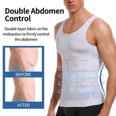 Gynecomastia Moobs Compression Vest Shirts Men Tank Top Slimming Body Shaper US