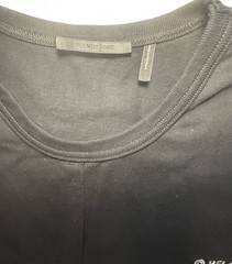 Helmut Lang Patchwork Pocket Logo Tee T Shirt Rib Knit Mens 2XL Designer 2 Sided