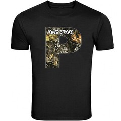 Powerstroke Small chest P Design T-Shirt Unisex Black Color Front & Back S – 5XL