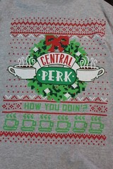Friends Ugly Holiday T-Shirt Adult Small How You Doin? NWT Central Perk