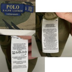 Polo Ralph Lauren Mens Camo Pocket T-Shirt Custom Slim Fit Green Brown Large