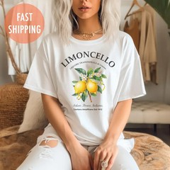 Limoncello Shirt, Amalfi Coast Italy Lemons T-shirt