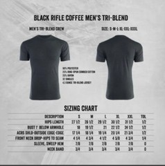 Black Rifle Coffee Company BRCC Men’s Small Espresso Tee Shirt