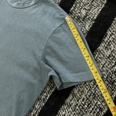🇺🇸 Buck Mason Yuma Tee T-Shirt Mens L Hemp Blend Short Sleeve Crewneck Blue
