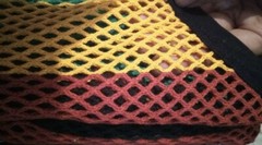 L Rasta Men Vest 100% Cotton Fishnet Fitted String Mesh Stretchy Jamaican Hot