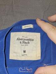 Abercrombie & Fitch New York – Blue Long Sleeve Shirt (Muscle) – Size M – 0020T
