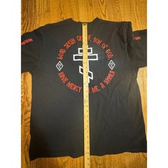 SC Irregulars 1984 Jesus Prayer Orthodox Cross Graphic T-Shirt Black XL USA Made