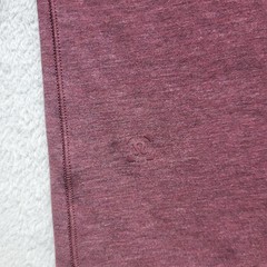 Lululemon Shirt Mens Large Heather Red Plum Short Sleeve Athleisure Run Casual