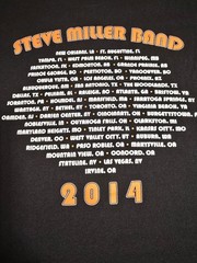 Tultex Steve Miller Band Joker 2014 Black Graphic T-Shirt Men’s L Cotton