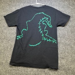 Disney Nightmare Before Christmas Oogie Boogie Green Foil Graphic T-Shirt Small