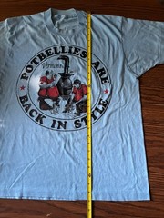 Vintage Vermont T Shirt Baby Blue Men’s Large Noah Kahan 1989 Potbellies