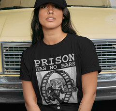 Prison Has No Bars Rat Race T SHIRT Eat The Rich Orwell 1984 Red Pill Matrix TEE