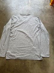 Uniqlo Men’s Gray V-Neck Long Sleeve Cotton Jersey T-Shirt, Size M