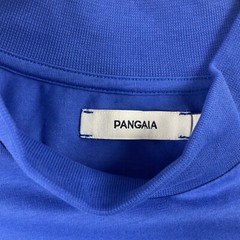 Pangaia Men Sz M High Neck Long Sleeve T Shirt Blue Organic Cotton PPRMINT