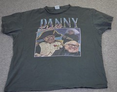 Danny Devito Black T-shirt Uneek Large Faded