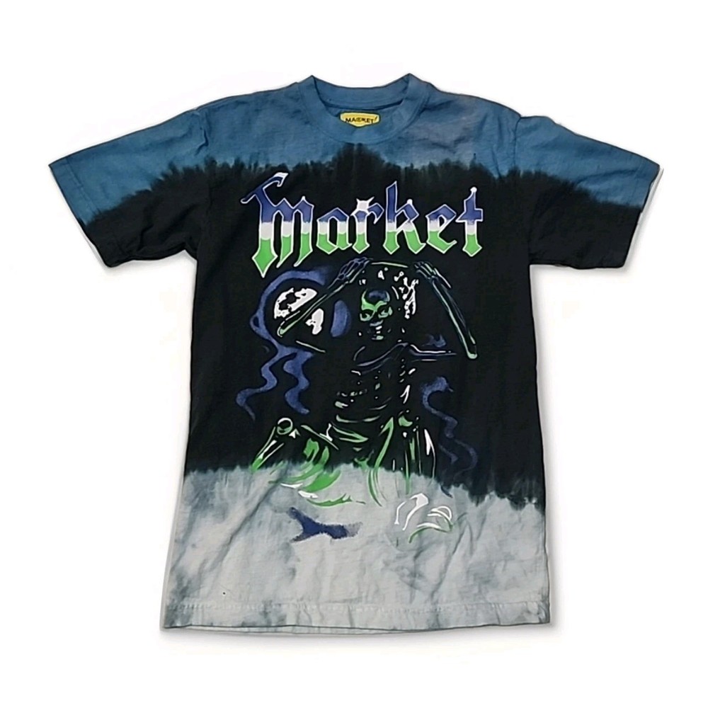 Chinatown Market T-Shirt Adult Small Killed The Game Glow In The Dark Tie-Dye R1