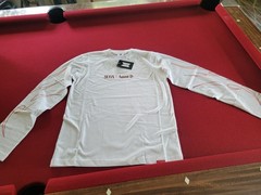 HYBE SUGA Agust D Tour D-DAY Graphic Logo Long Sleeve Crew Tee White S