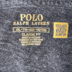 Mens XXL Polo Ralph Lauren Shirt Dark Charcoal Heather Gray Pony Logo Tee