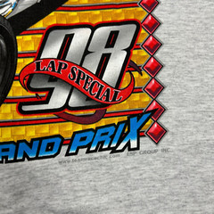 Vintage Midget Grand Prix Shirt Mens Large Gray Turkey Night Speedway Racing 98