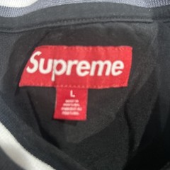 Supreme Warm Up Stripe Large Short Sleeve Black Shirt Everlast