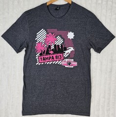 Tampa 813 Shirt Mens Medium Anvil Lightweight Florida Breakthrough Graphic Tee