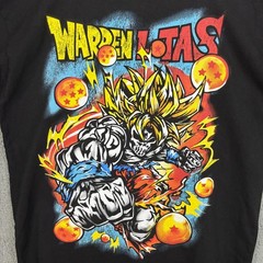 Warren Lotas Shirt Mens XL Black Dragon Ball Z Goku Skull Graphic Tee Anime
