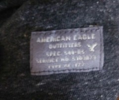 American Eagle Outfitters Mens Large Green Gray Shirt Type AE177 AEO