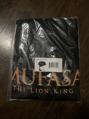 Disney Lion King Mufasa Black T-Shirt Cotton Mens 3XL New Sealed A1-056