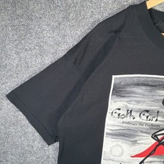 Vintage Goth Girl Shirt Mens XL Black 90s James Cook Fashion Victim Darkness USA