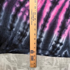 Pink Dolphin Mens XXL Tie Dye Graphic T-Shirt Black Purple Spiral Streetwear
