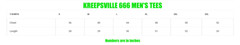 kreepsville 666 Men’s Ouija Go Away Jumbo Print T Shirt