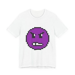 Unisex Jersey Short Sleeve Tee Shirt Retro 8-Bit Mean Grimace Purple Guy Design