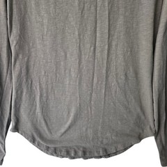 American Tall Mens Slub Cotton Long Sleeve T-Shirt Charcoal Grey Medium Tall MT