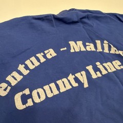 Neptunes Net Malibu,CA T Shirt Large Blue 100% Cotton Double Sided