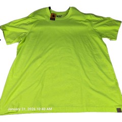 Carhartt K87 Shirt Men’s 3XL Tall Loose Irregular Pocket Yellow Heavyweight New