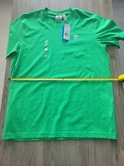 adidas Men’s Trefoil Essentials Tee Energy Green. Size Large
