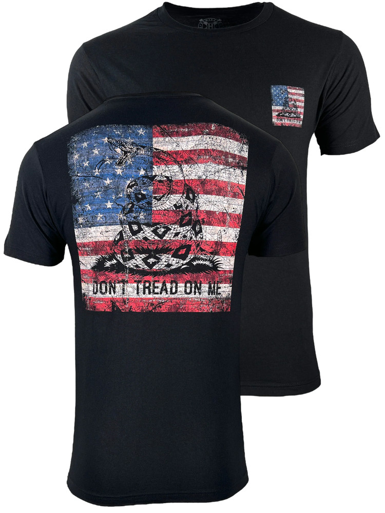 Howitzer Style Men’s T-Shirt Coiled Freedom Military Grunt MFG