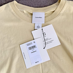Calvin Klein Men’s M Short-Sleeve Supima Cotton Soft Interlock T-Shirt Parsnip