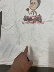 Vintage Bill Clinton Political T-shirt Size XL 90s NCAA Basketball Parody