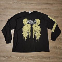 Vintage 2009 Adult Swim Metalocalypse Dethklok Long Sleeve T Shirt Black 2XL Ban