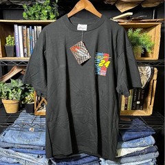 Vintage 90s Deadstock Jeff Gordon NASCAR Tee Shirt Black AOP Racing Shirt Men XL