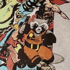 MARVEL COMICS Shirt Mens Small Gray Golden Age Avengers Casual Hulk Thor NWT
