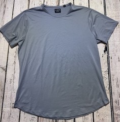 CUTS Clothing Men’s T-Shirt Curve Hem XXL Solid Casual Athleisure Minimalist